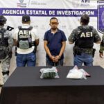 Cae sujeto con casi medio kilo de cristal en Praderas del Sauzal..